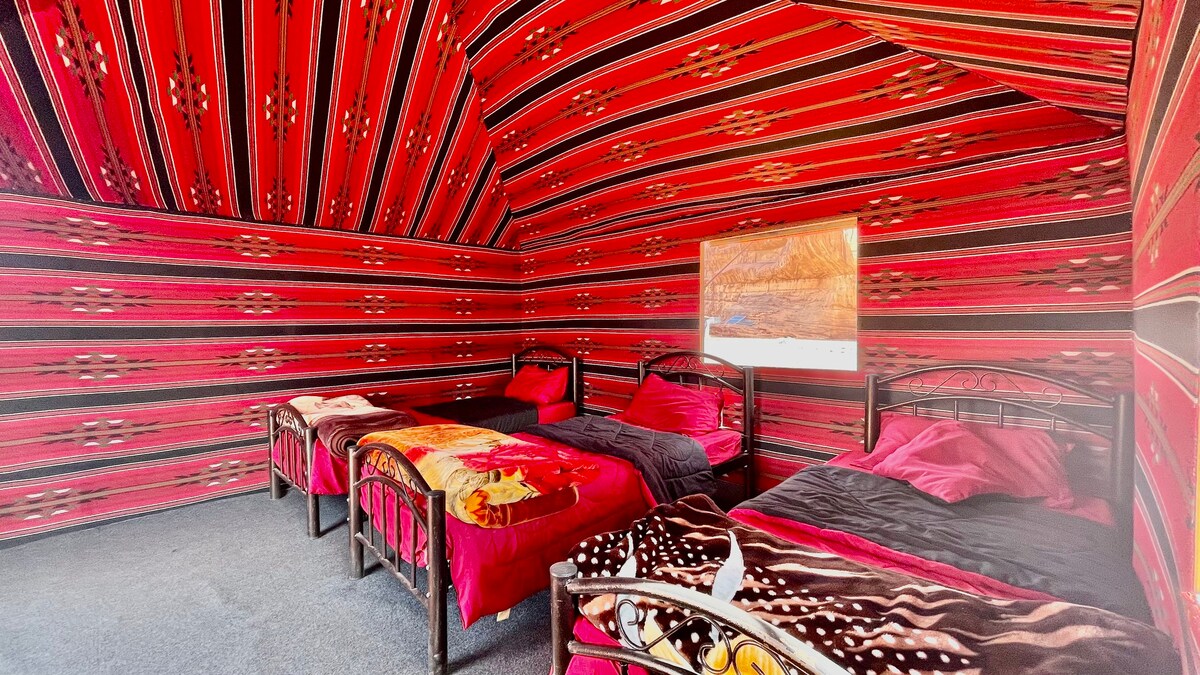 Bedouin style tent in Wadi Rum