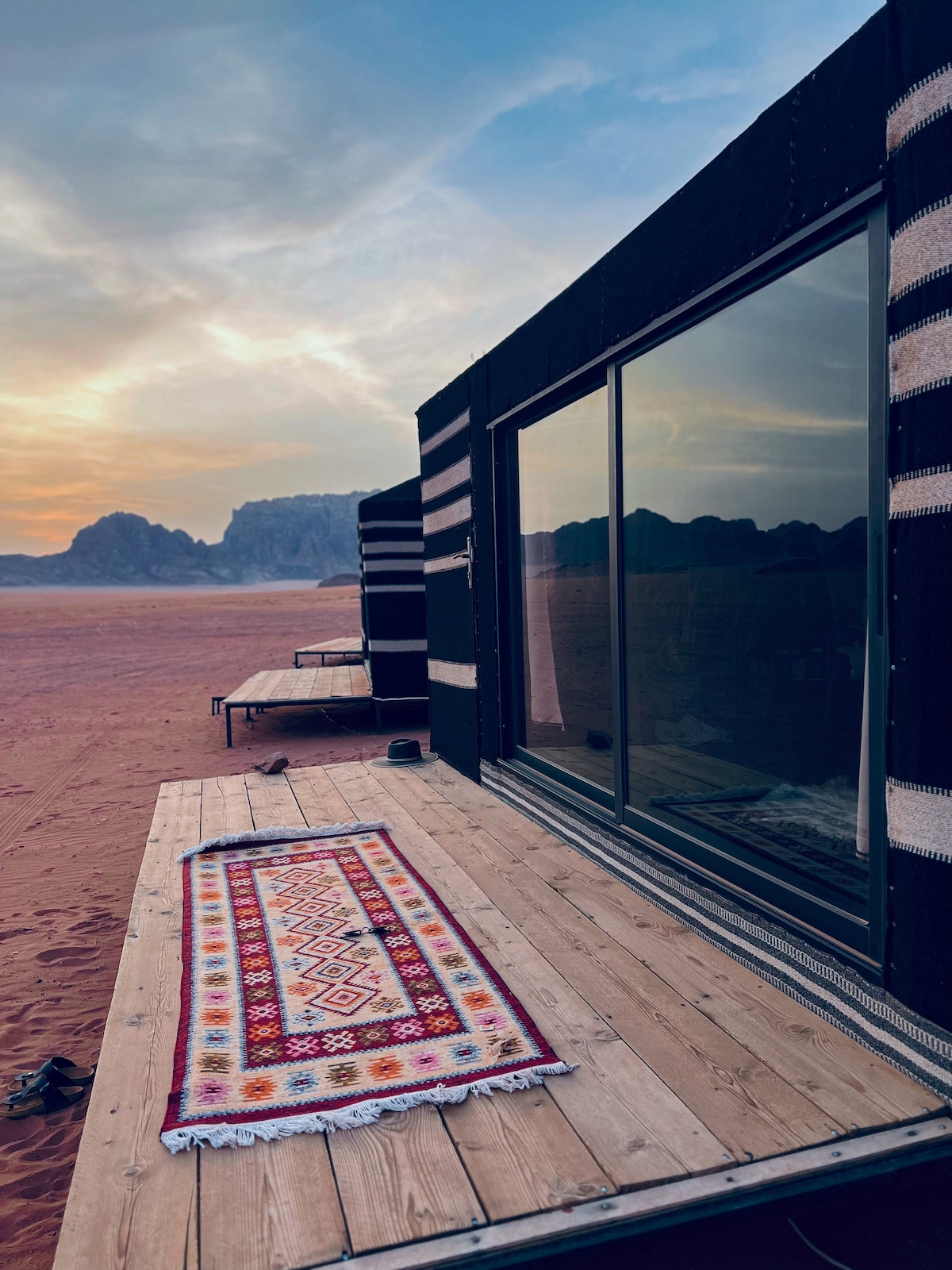 Bedouin style tent in Wadi Rum