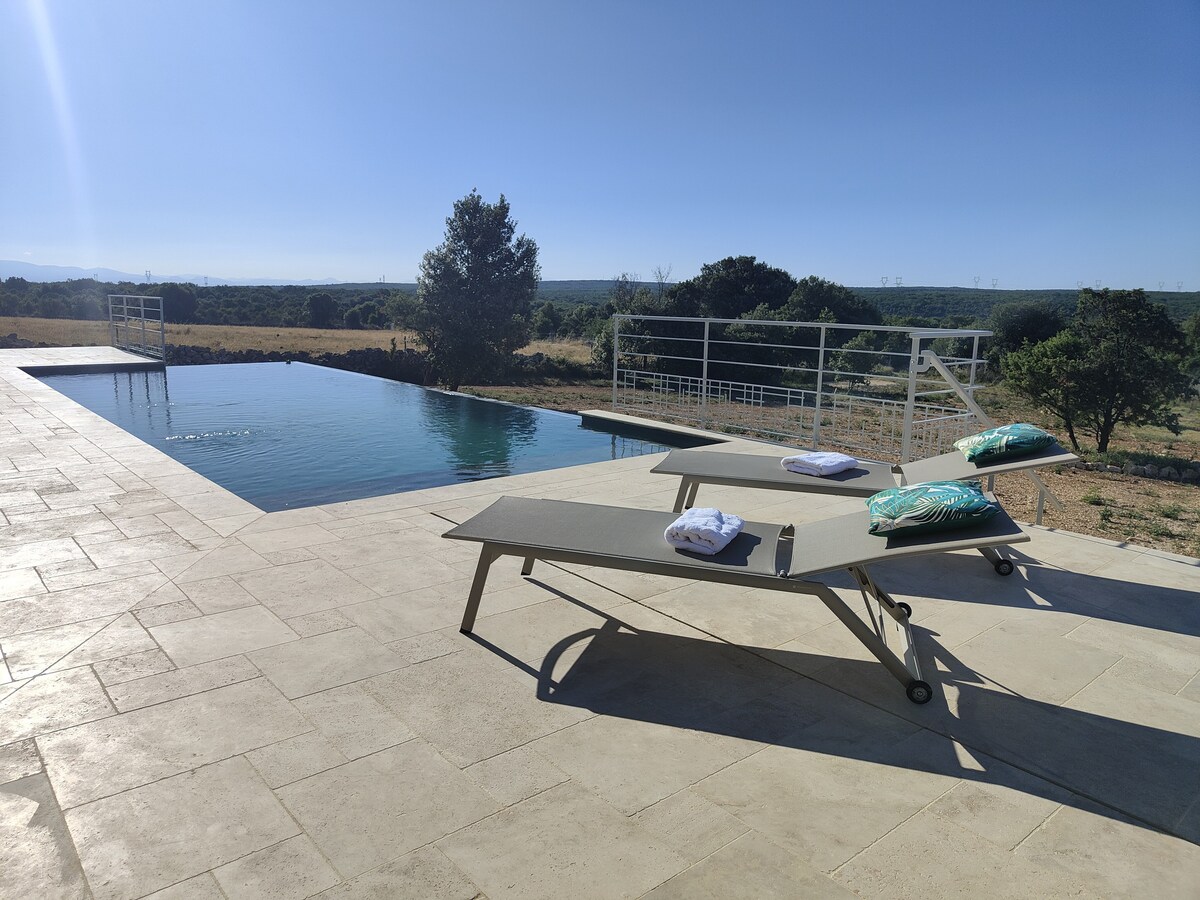 villa avec piscine chauffée Casa amicis