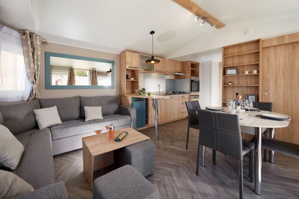 18 Mobil Home Luxe Panoramique calme nature 4pers