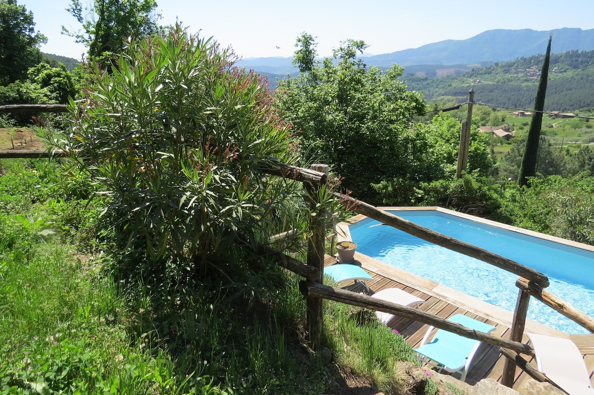 Maison authentique avec vue panoramique