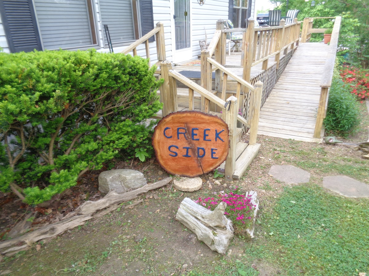 Creek Side - Cabin on Crooked Creek near TN River