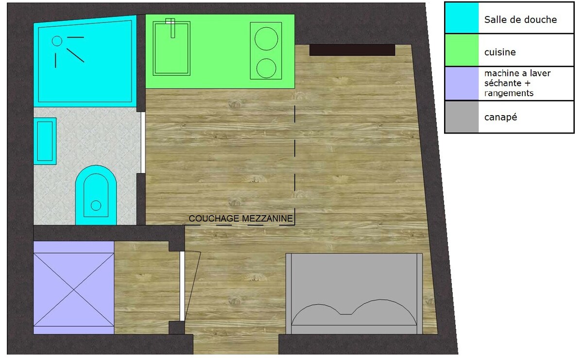 全新小单间公寓-超级中心Bouffay区