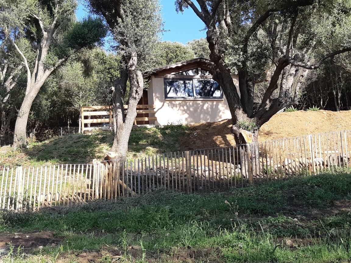 Charmant petit chalet entre mer et maquis.