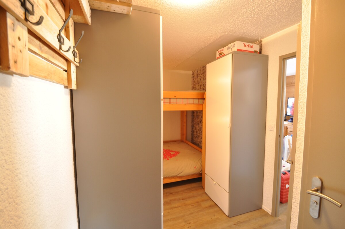 Studio 28m² , 4pers chambre séparée - 3*