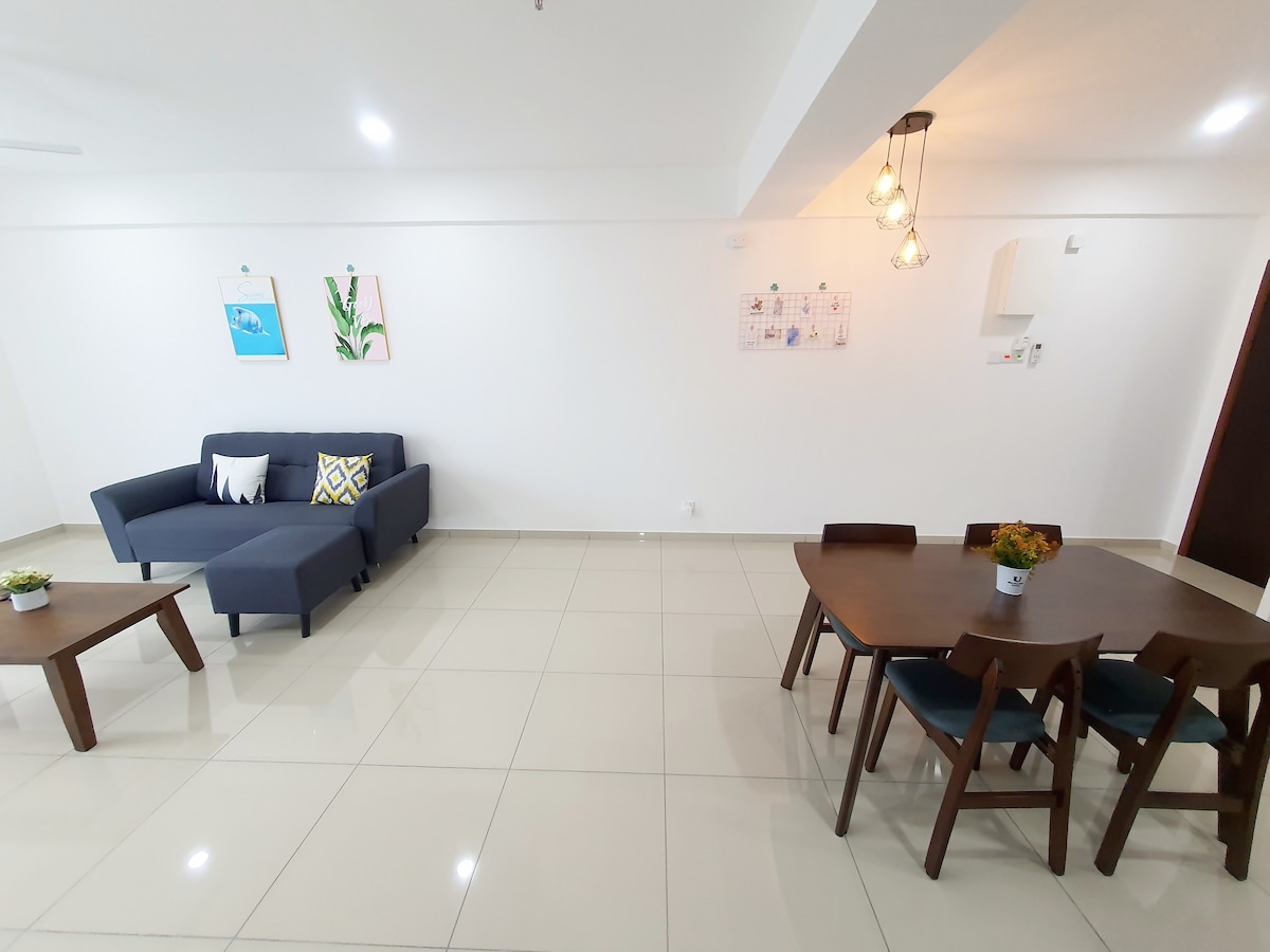 现代舒适的2间客房套房，可入住6人@ Icon City JuruSentral