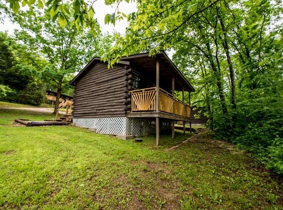 The Doc Holiday cabin is a cute one room cabin!