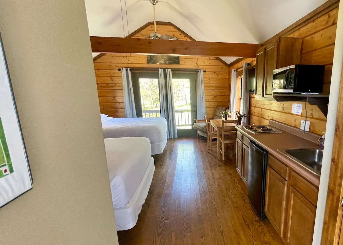 Standard 2 Bed Cabin with Solitude and amenities.