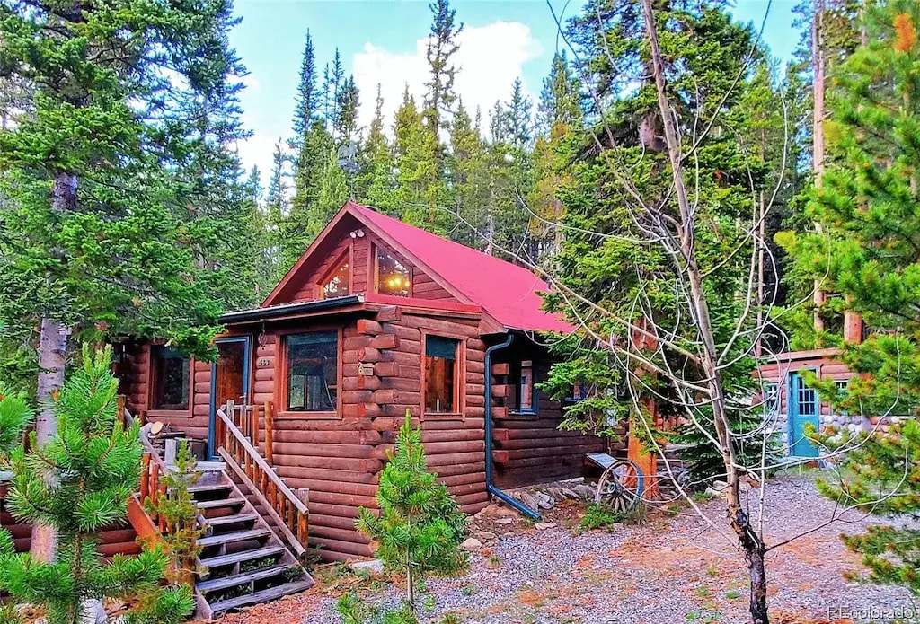 Cozy 3-Bedroom Mountain Log cabin with a fireplace