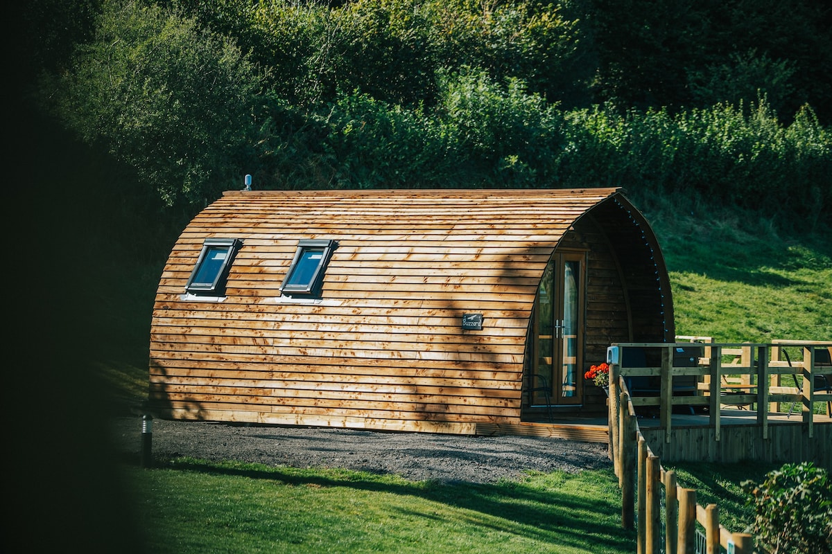 威尔士中城豪华露营，舒适的小木屋，不允许携带宠物入住