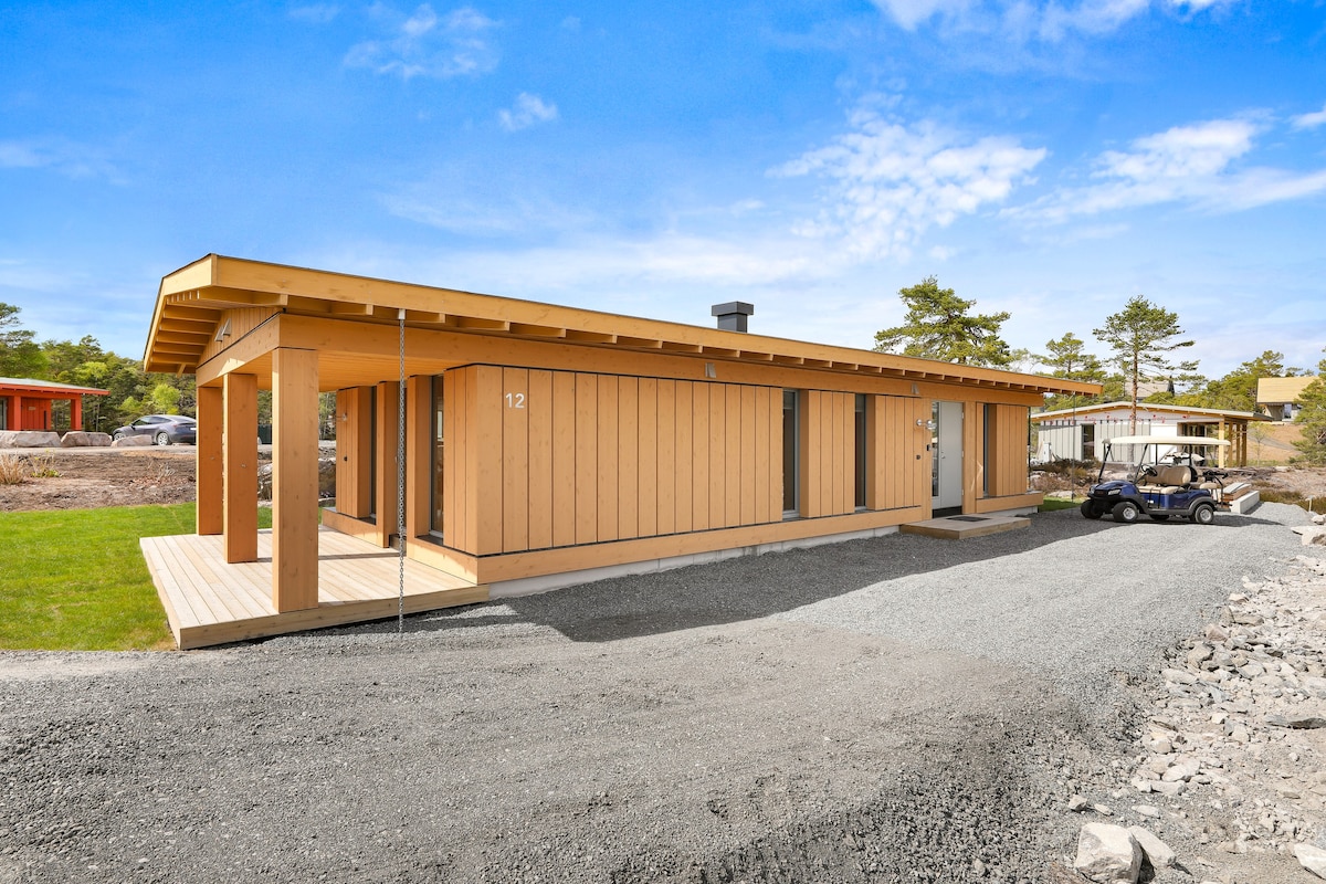 Kragerø度假村（南方）新小木屋，包括高尔夫球车