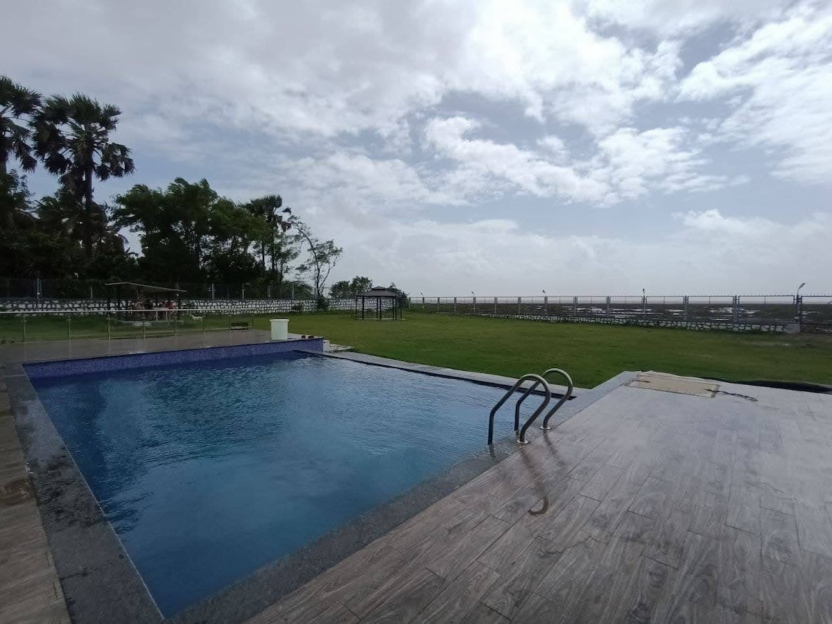 Shah Beachfront Villa with swimming pool