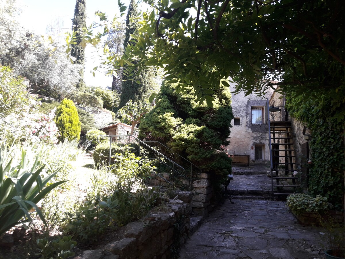 Maison de ville avec jardin dans le vieux village