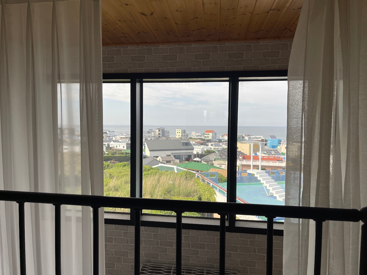 Woljeong-ri海滩，复式房屋202号房，可俯瞰大海
