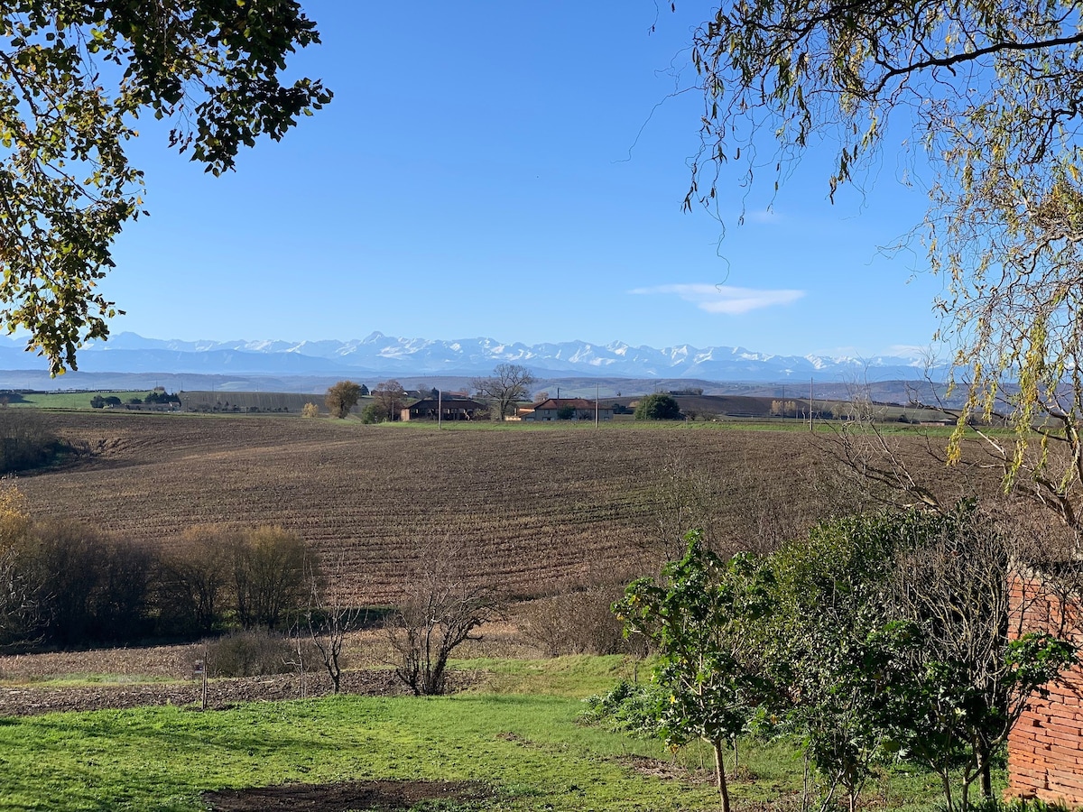 Lauragais风景独立房间