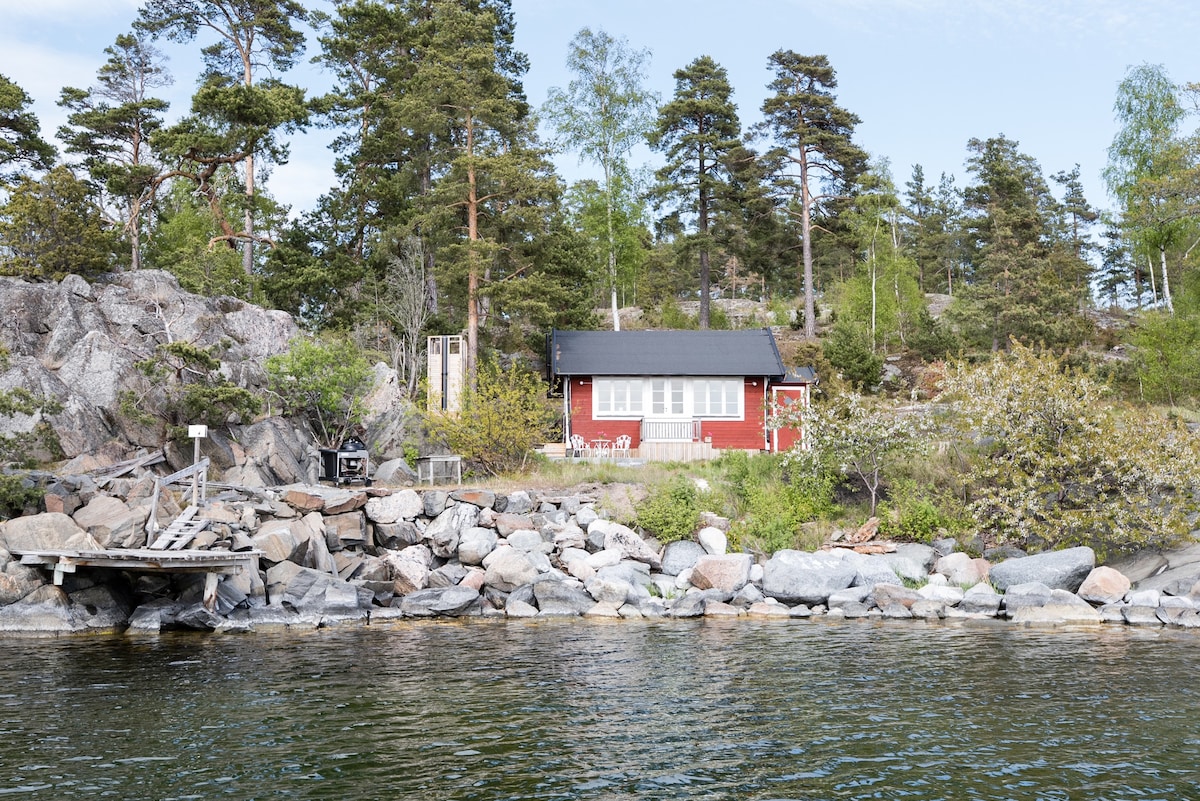 可爱的海滨小屋，距离斯德哥尔摩40分钟车程