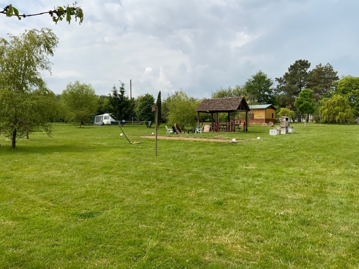 Caravane vintage, au calme, la nature, l'espace