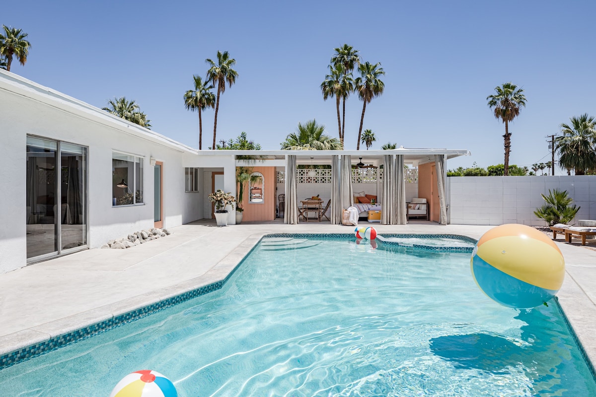 三棕榈树：宽敞的度假村风格房源和加热泳池
