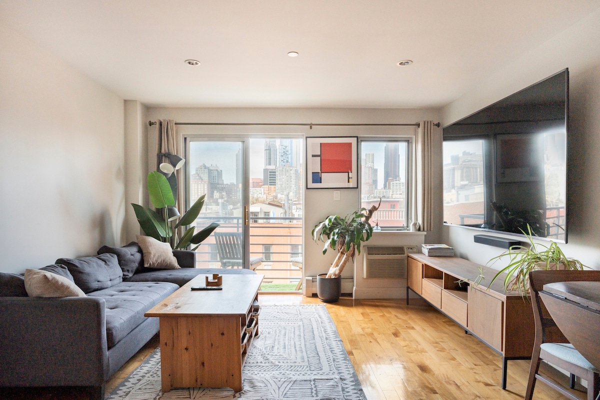 现代波恩兰姆山公寓（ Modern Boerum Hill Apartment ）的独立房间