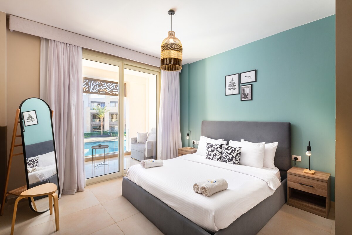 光滑舒适的1间卧室@ Mangroovy |免费提供海滩和泳池