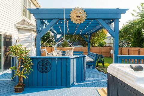 Cosmos Stays, King Bed, Hot Tub, 9bds, 4bath, Calm