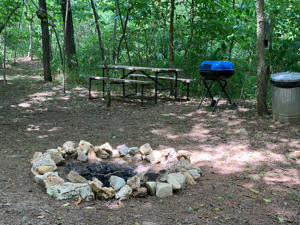 Secluded, quiet campsite on Sinkin Creek.