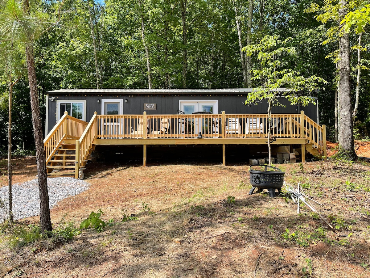 Country Cabin on Pond by Randy and Max(the Dog)