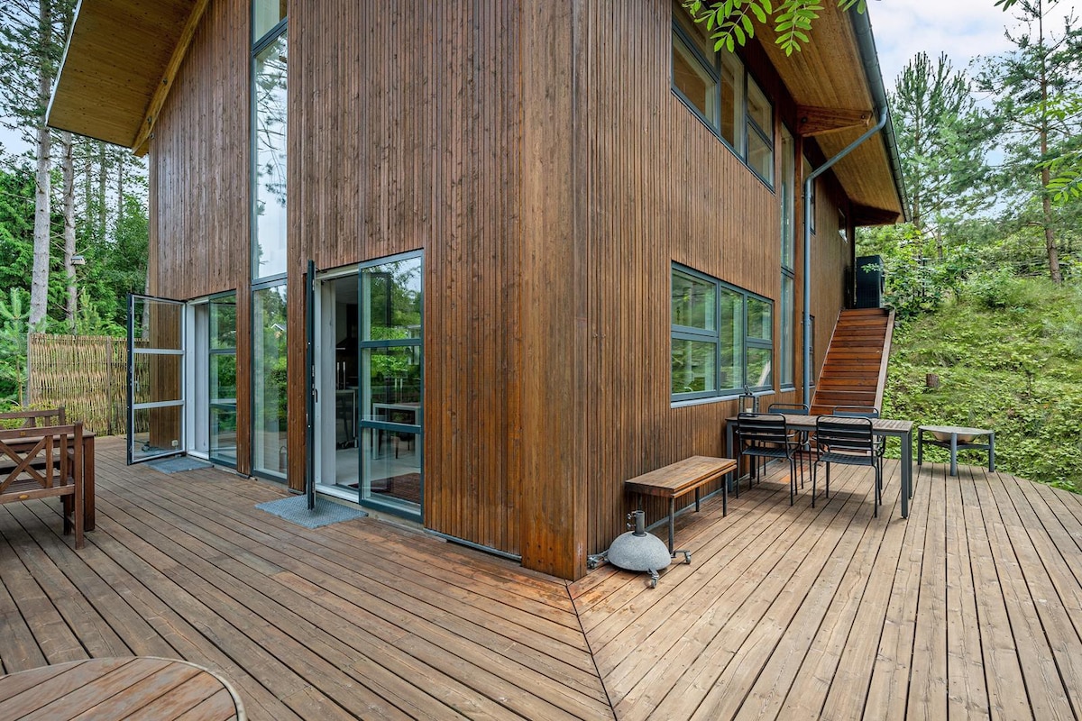 森林风格中独一无二的建筑师设计房屋