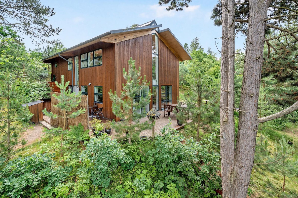森林风格中独一无二的建筑师设计房屋