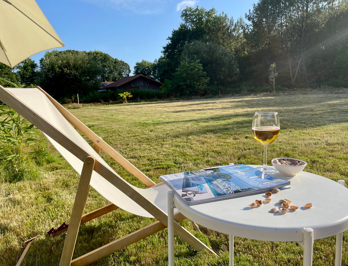 Maison en lisière de forêt des Landes proche océan