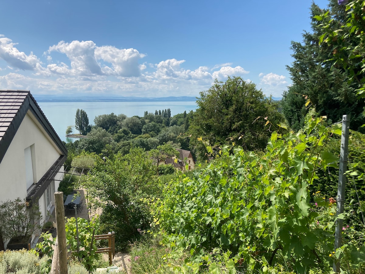 L'Annexe des Clos, jardin privatif, vue magnifique