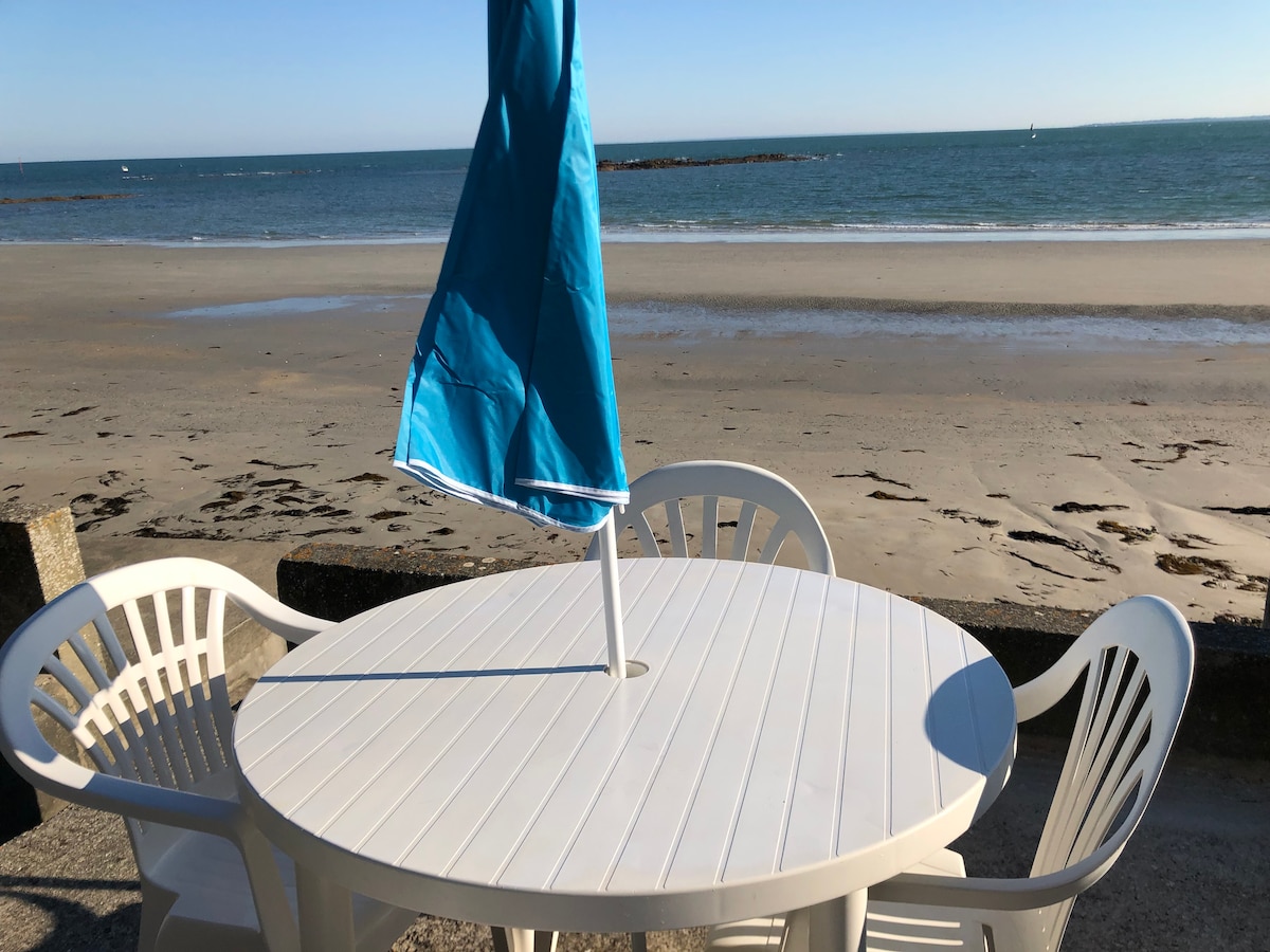 Maison face mer 2/4 pers accès privé à la plage