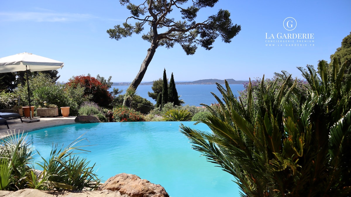 Magnifique Villa, piscine à débordement, vue mer