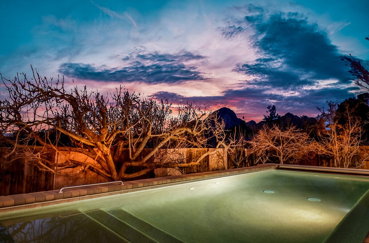 红岩别墅|山景+加热泳池+热水浴缸