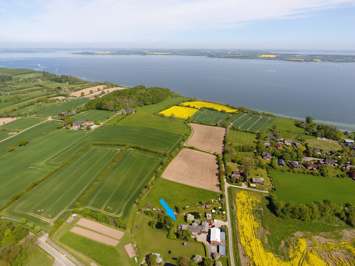 Strandnahes Ferienhaus im Grünen mit Südterrasse