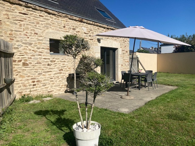 Stone cottage near Vannes in a village