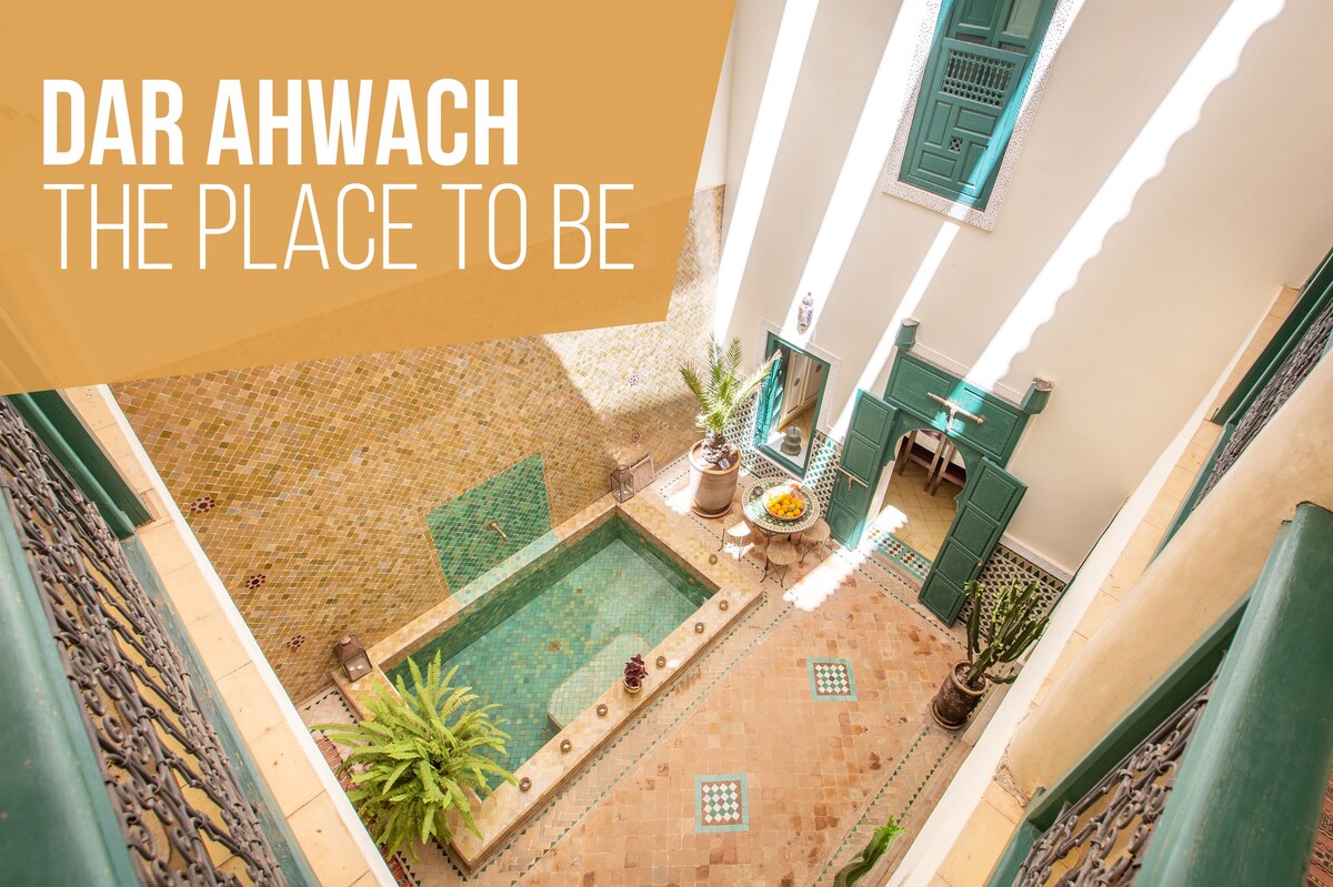 Dar Ahwach, privatized riad for 6 people + service