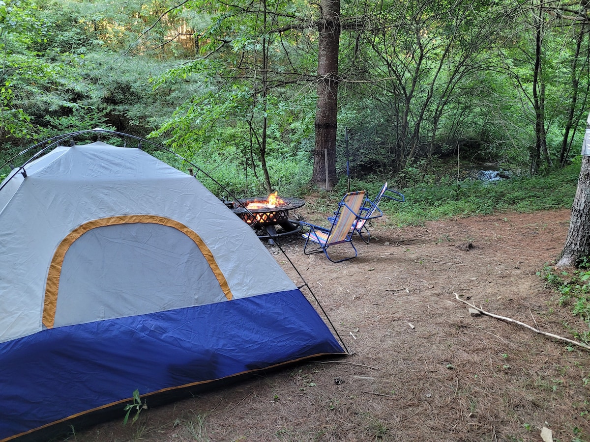 Camp Karuga Tent Site #2: Single Family Creek Side