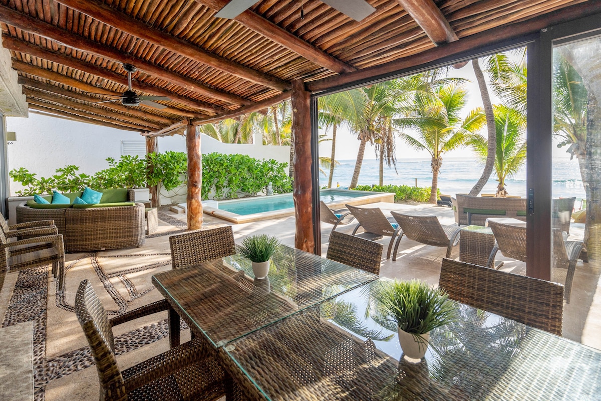 Akumal Caribbean Beachfront House