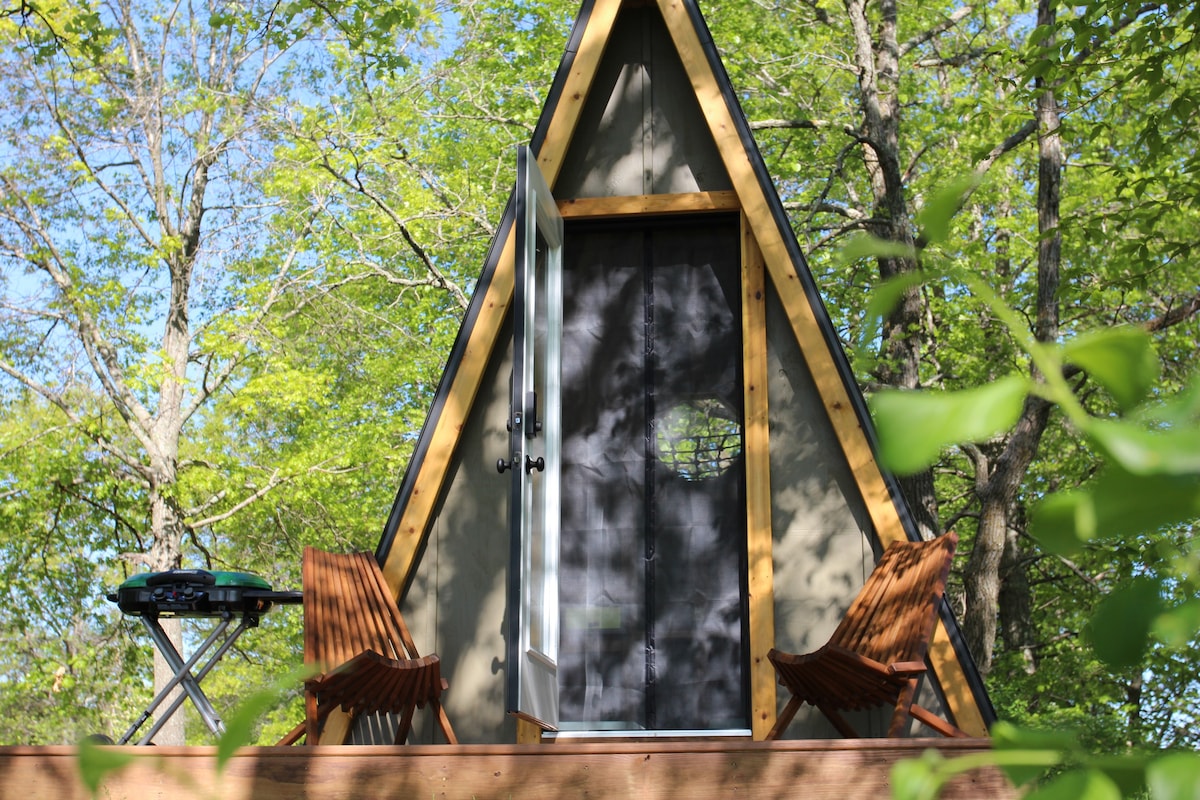 Ironton Island | Tiny A-frame | Red Wing