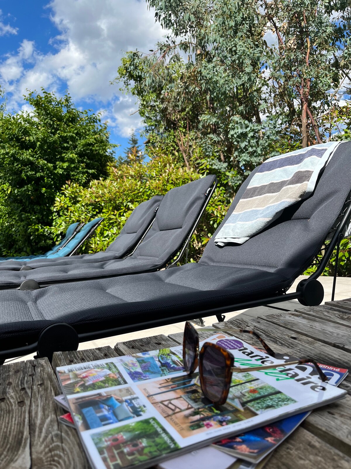 Joli studio avec Piscine et Sauna dans la verdure