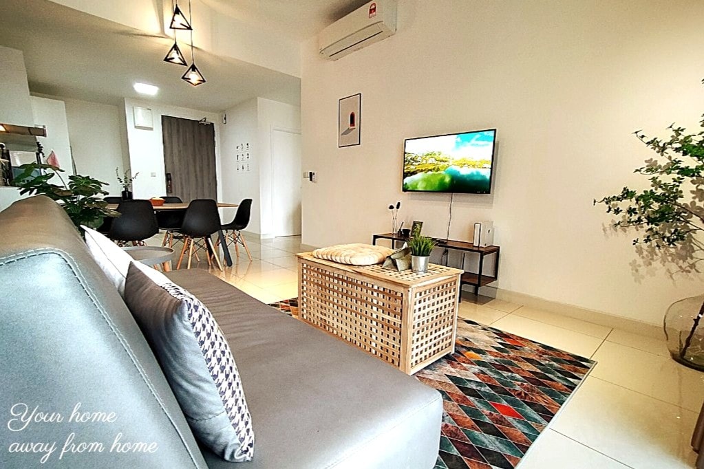 现代套房， 4张床，靠近TRX吉隆坡城中城，毗邻宜家