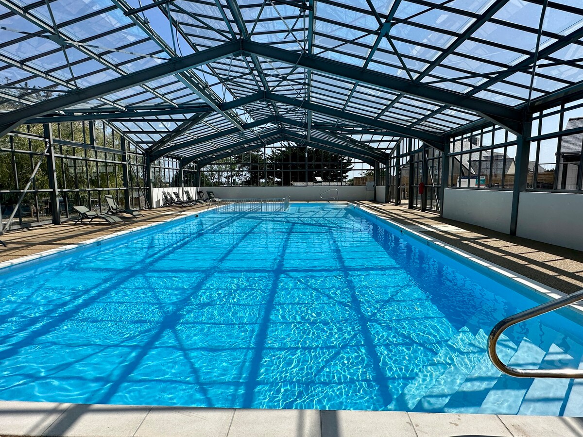 Le Cottage Baulois entre Océan et Nature-Piscine