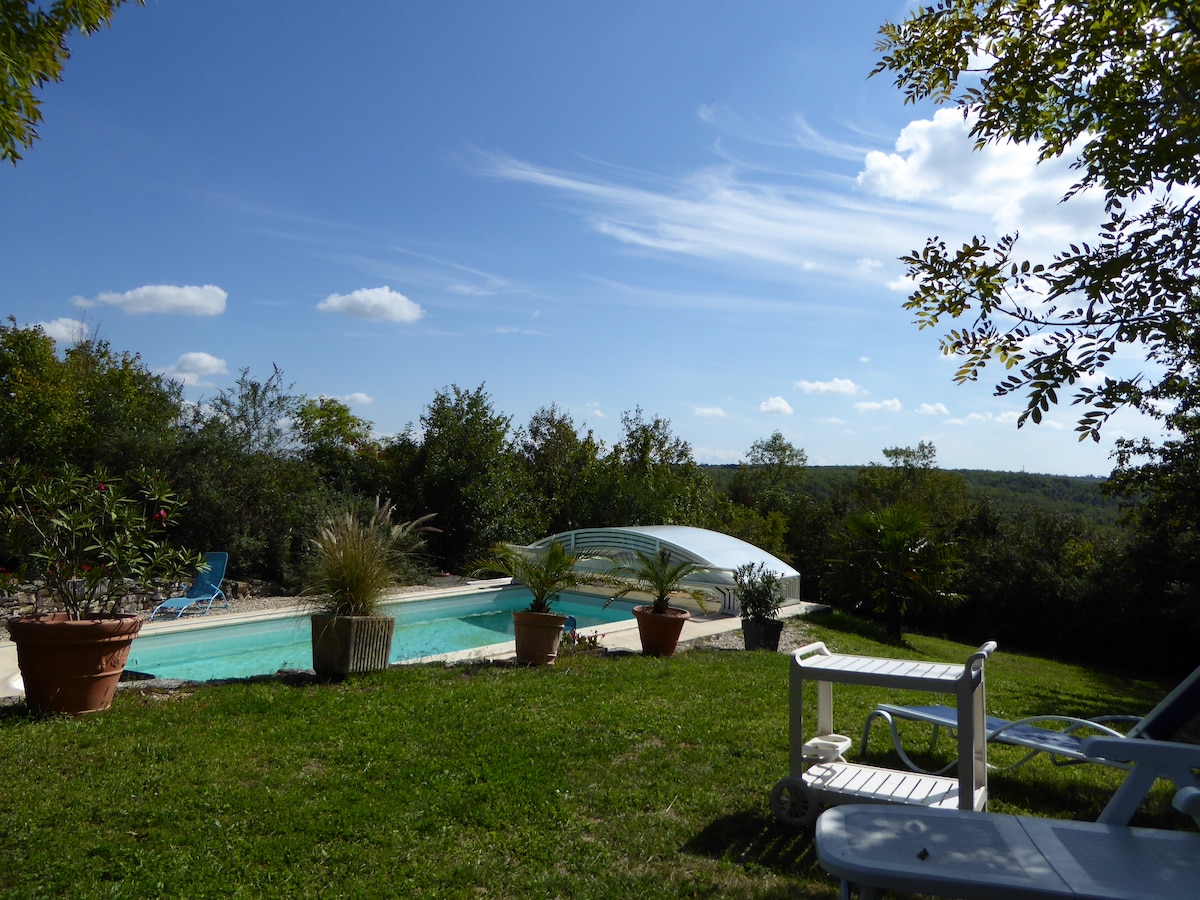 Maison de campagne avec piscine