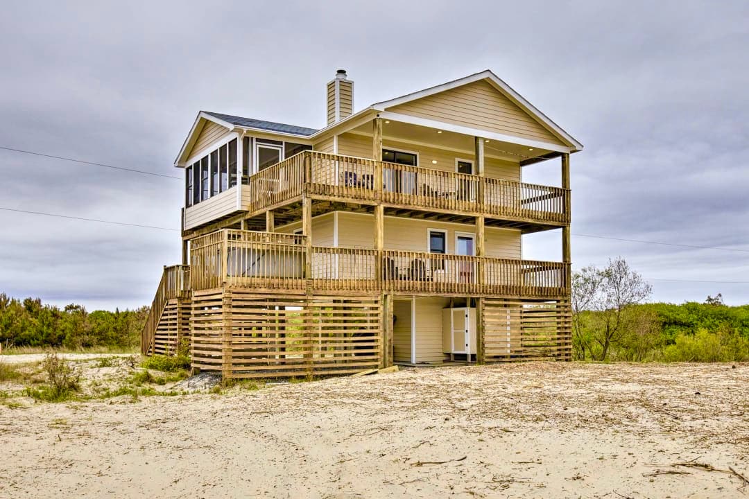 “Parked In The Sand” Ocean Views! Corolla NC 4x4