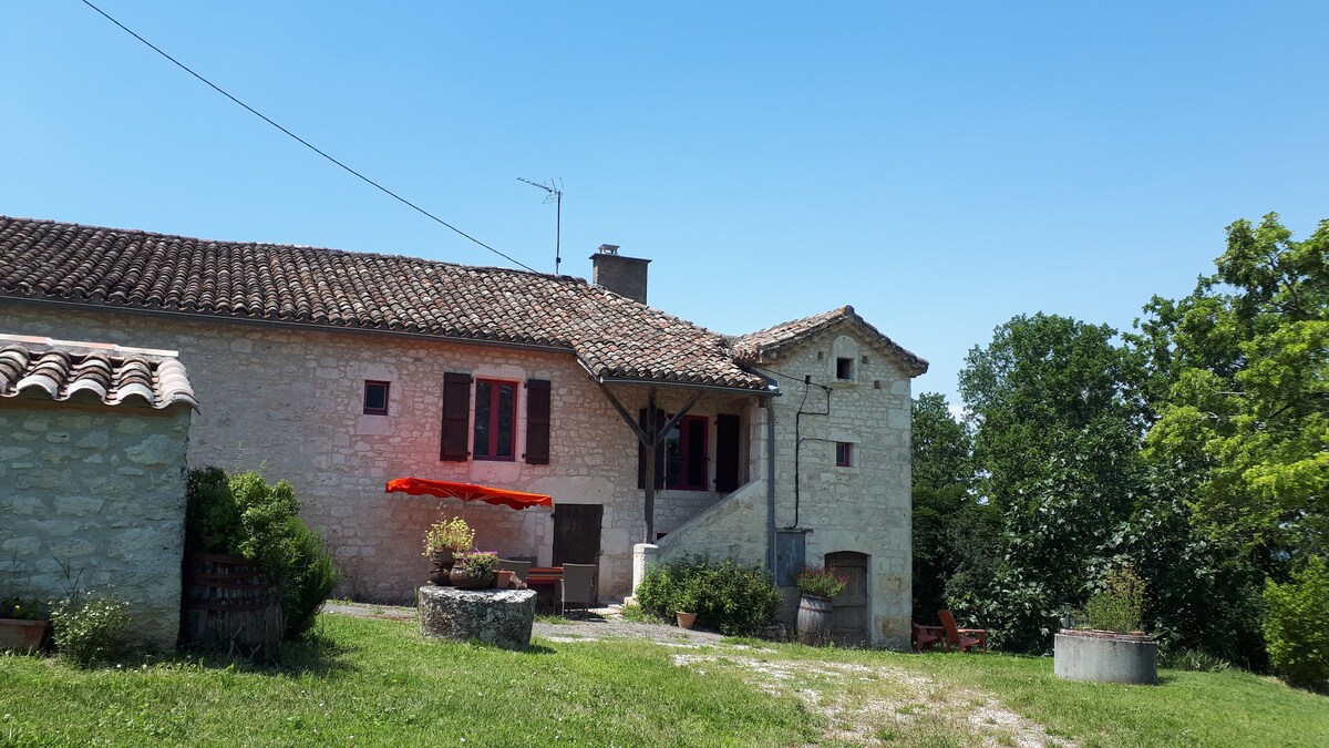 Quercy Blanc Tarn和Garonne 82的农场小屋