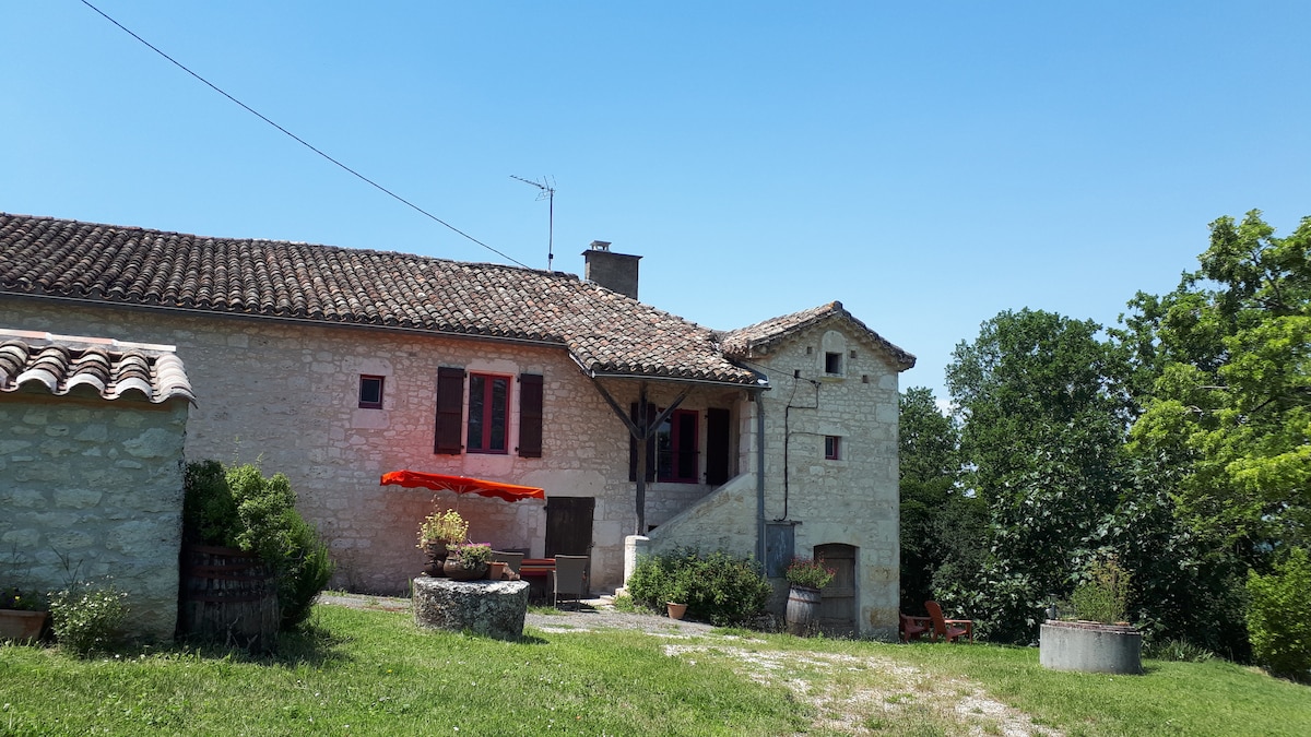 Quercy Blanc Tarn和Garonne 82的农场小屋