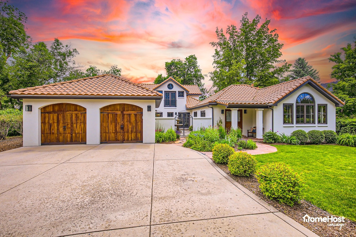 Chic Home w/Lush Garden & Hot Tub, Near Pearl St.