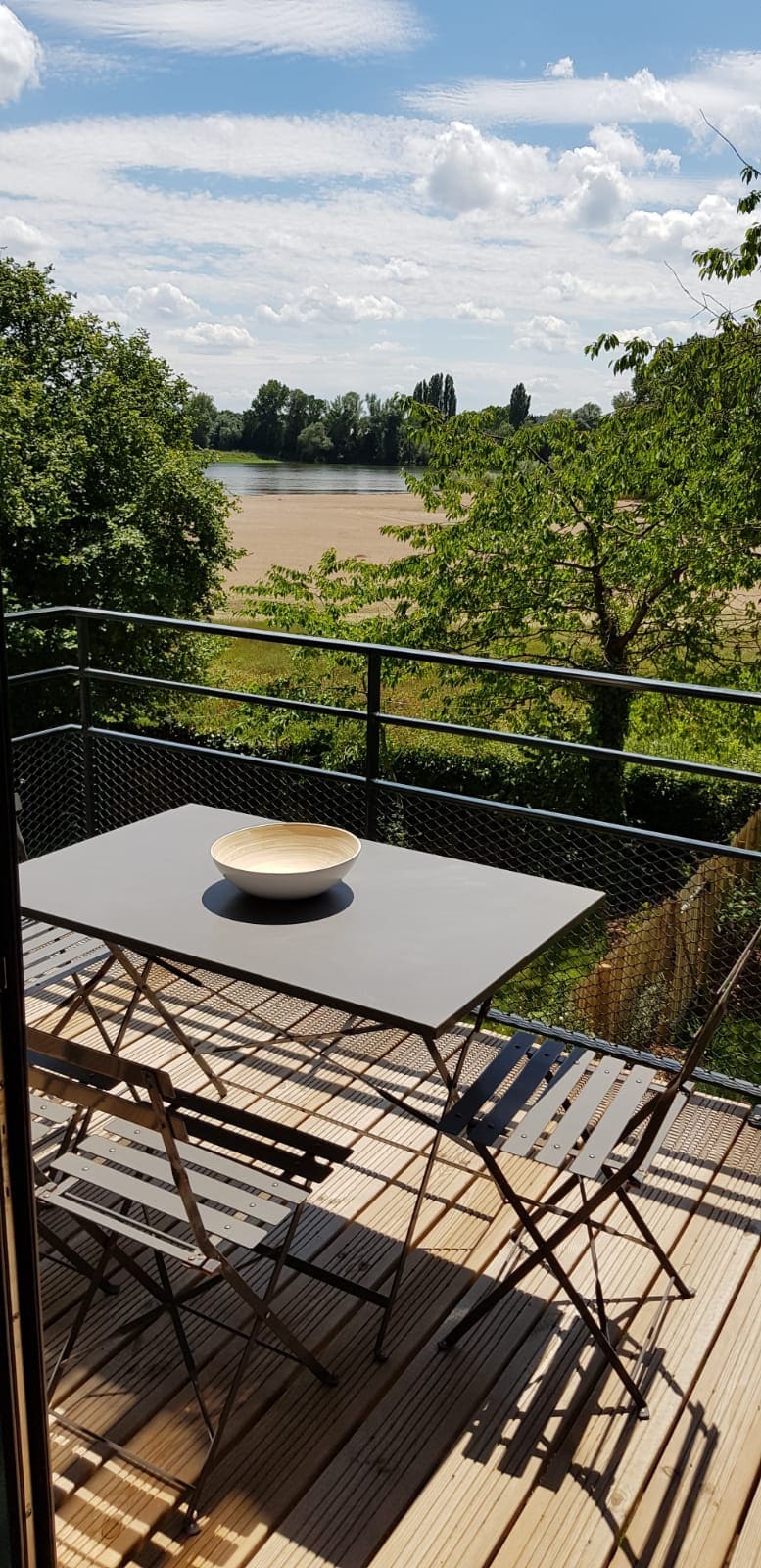 俯瞰卢瓦尔河和露台的卓越公寓