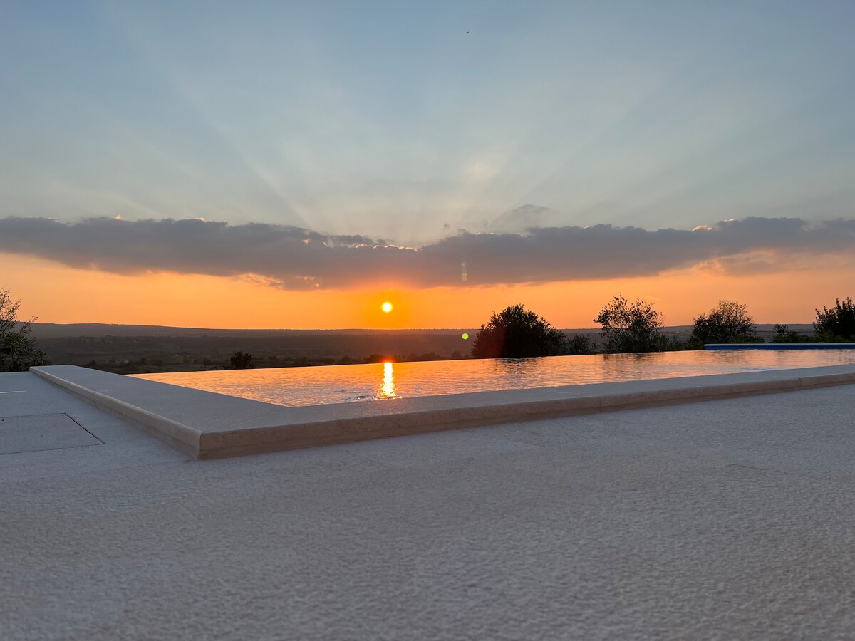 Matea别墅-恒温泳池、和平、景观